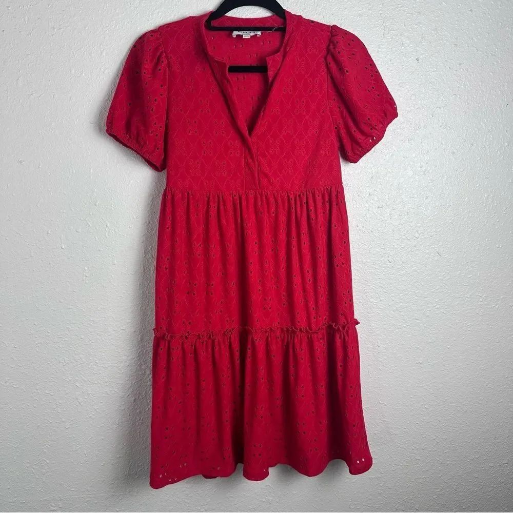 Gilli Vibrant Red Midi Dress Size XS